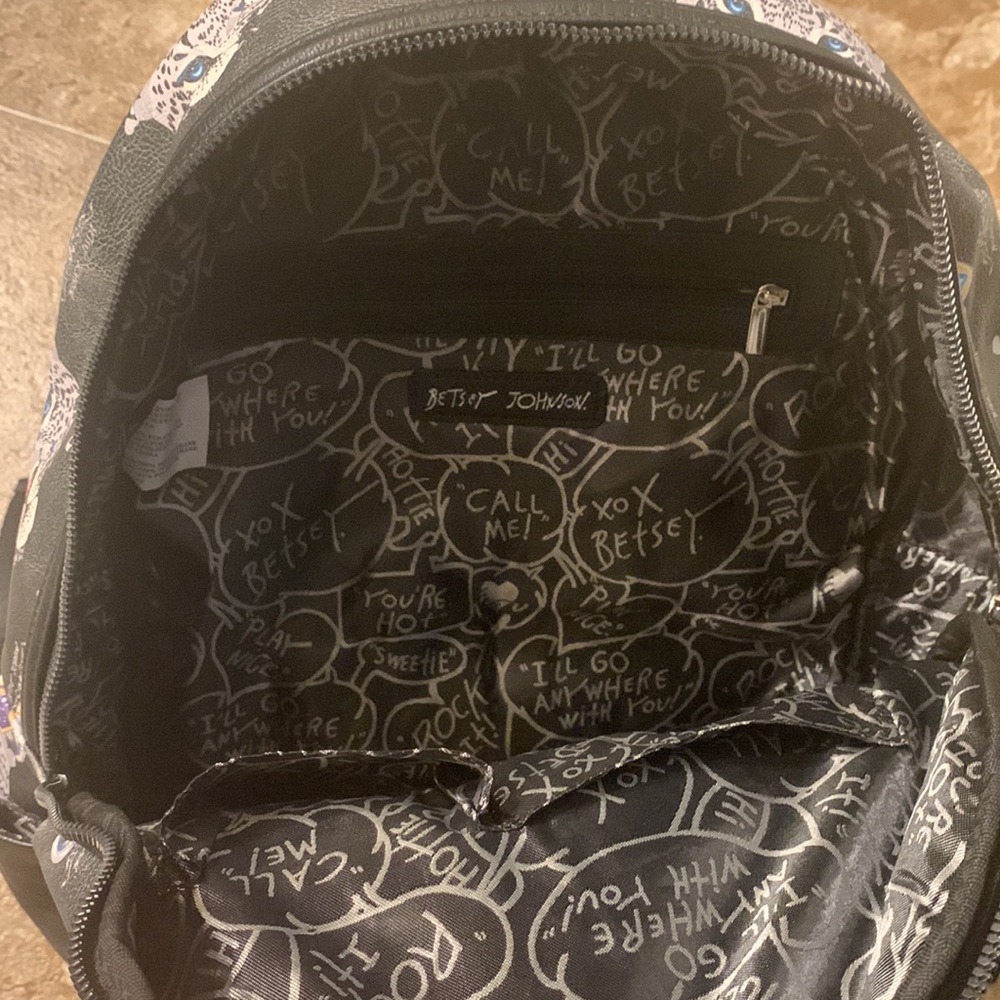 Betsey Johnson Jewel Crown Jaguar Studded Backpack - Picture 5 of 5